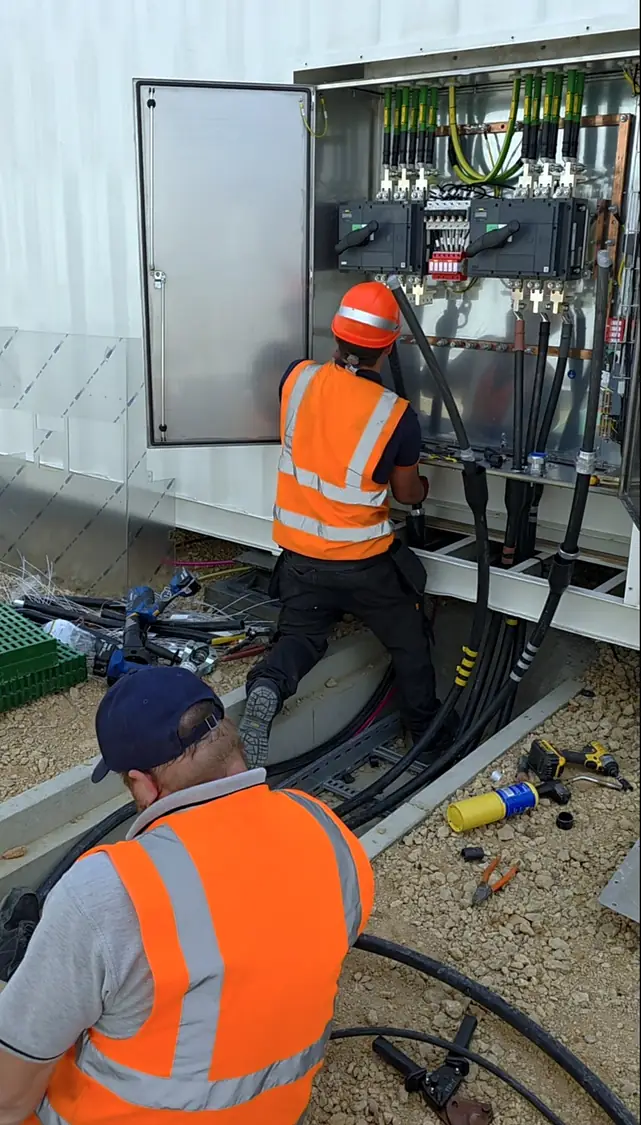 Terminating cables in an outdoor enclosure
